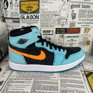 Nike Air Jordan 1 High Zoom CMFT2 Bleached Aqua Citrus DV1307-408 Multiple size